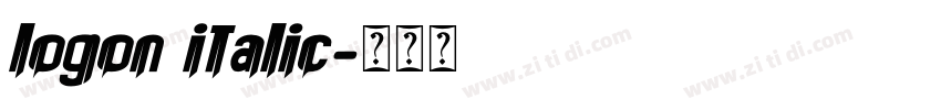 logon italic字体转换